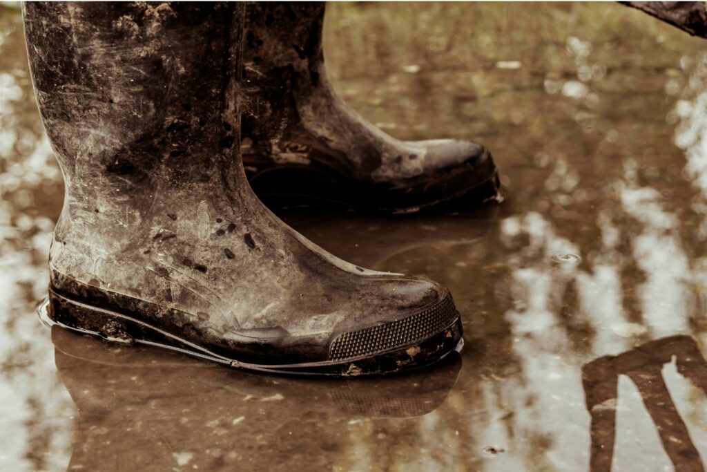 Rain boots are good for puddles, but not so good for riding