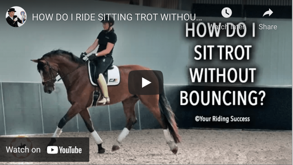 how to sit trot without bouncing