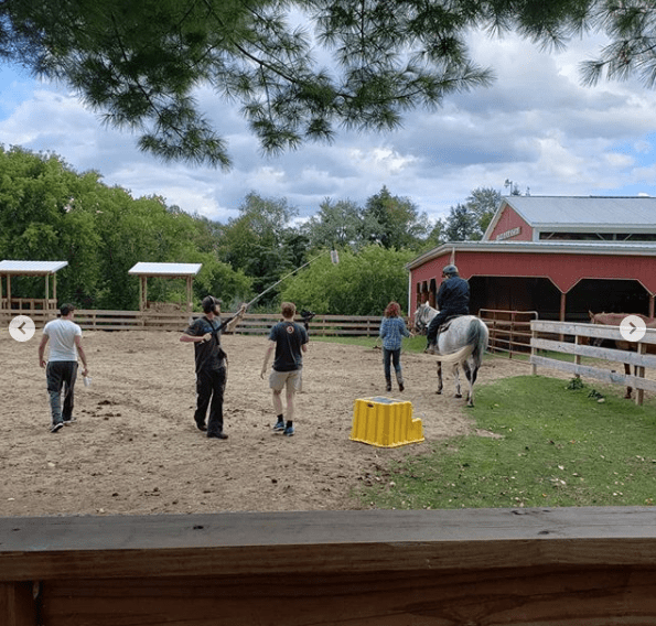 filming horse camp movie