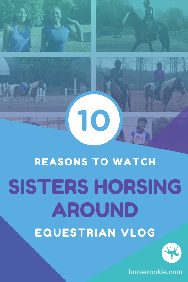 sisters horsing around vlog pin
