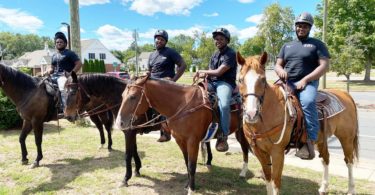 Ebony Horsewoman Mounted Patrol