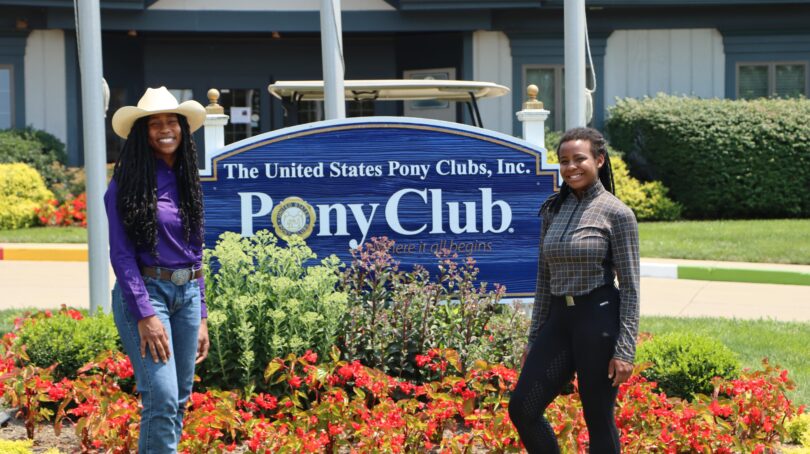 pony club sisters horsing around
