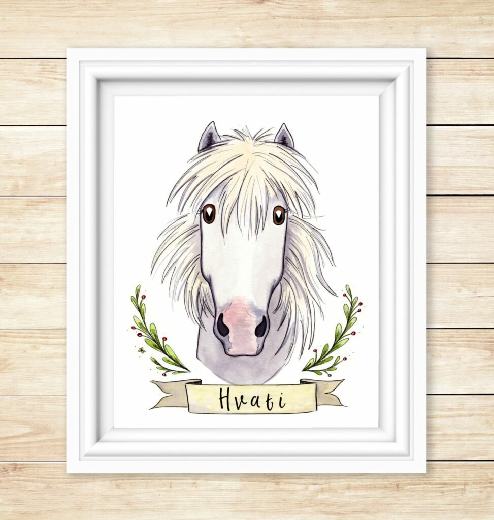 personalized horse portrait
