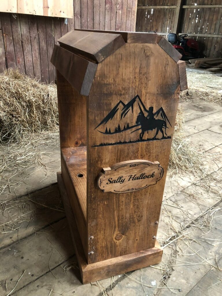 personalized saddle rack