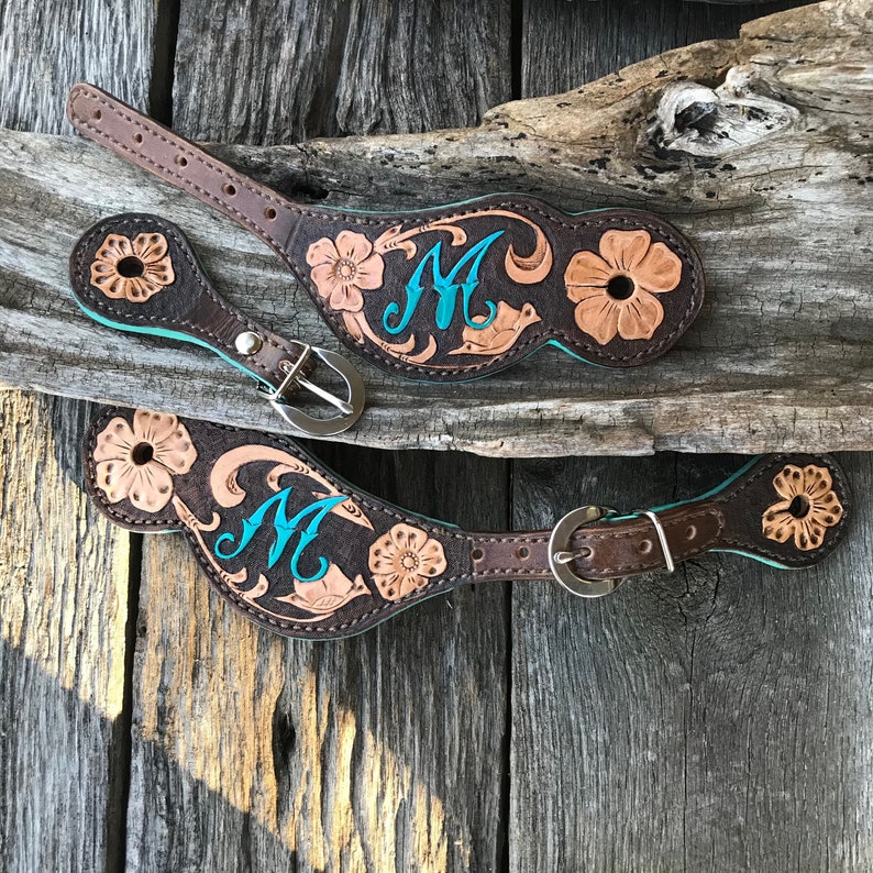 personalized spur straps