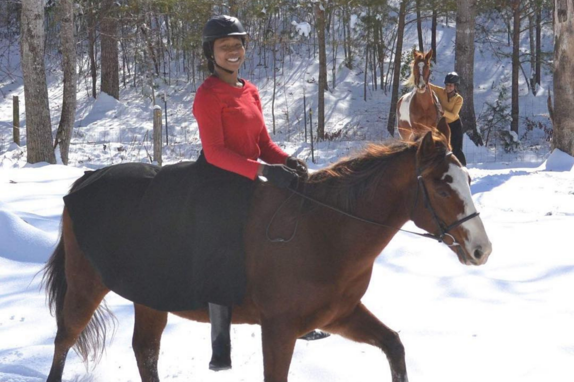 Having Fun with No Stirrup November! Horse Rookie