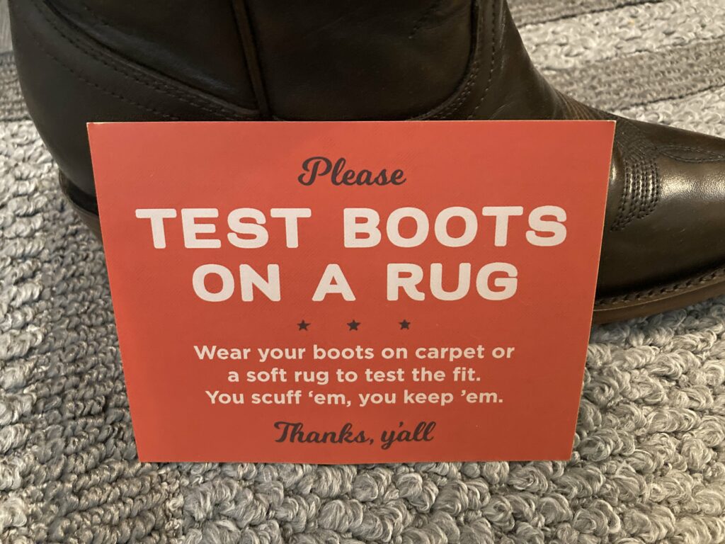 test boots
