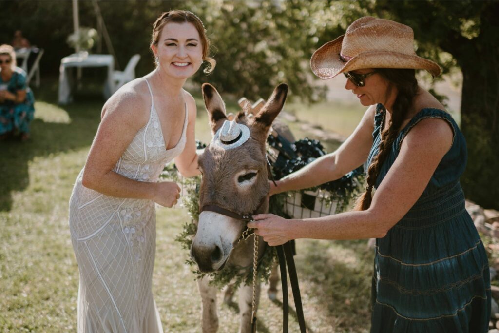 beverage burro at wedding