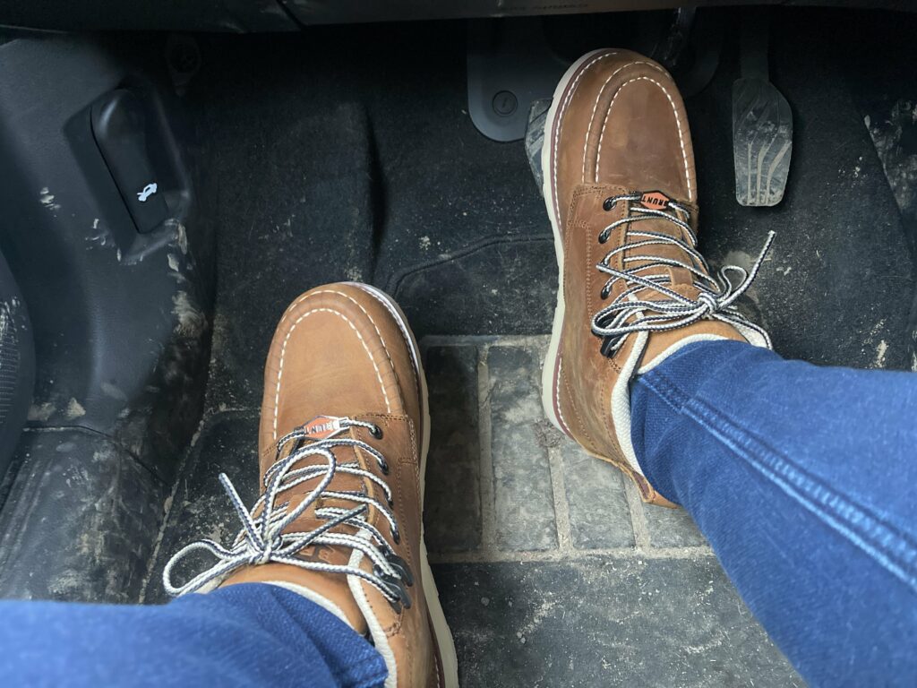 boots in car
