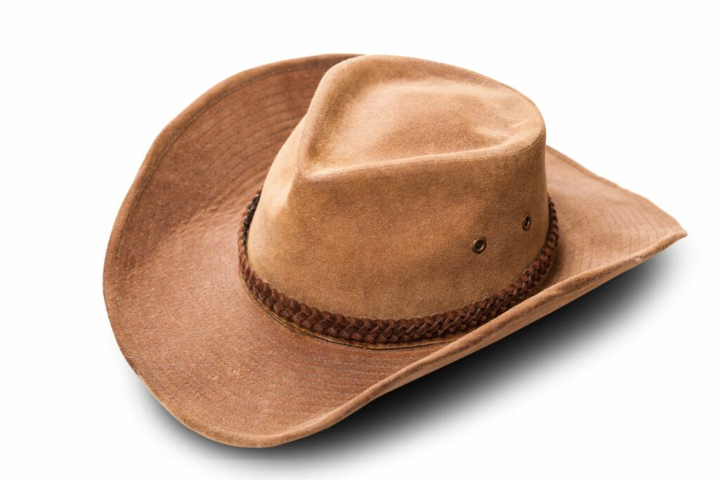 Pinch front cowboy hat style
