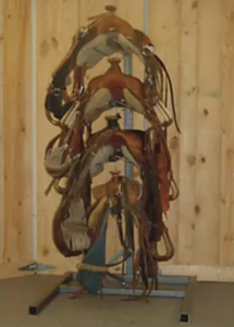four horse saddle rack
