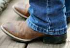 square toe cowboy boots with jeans