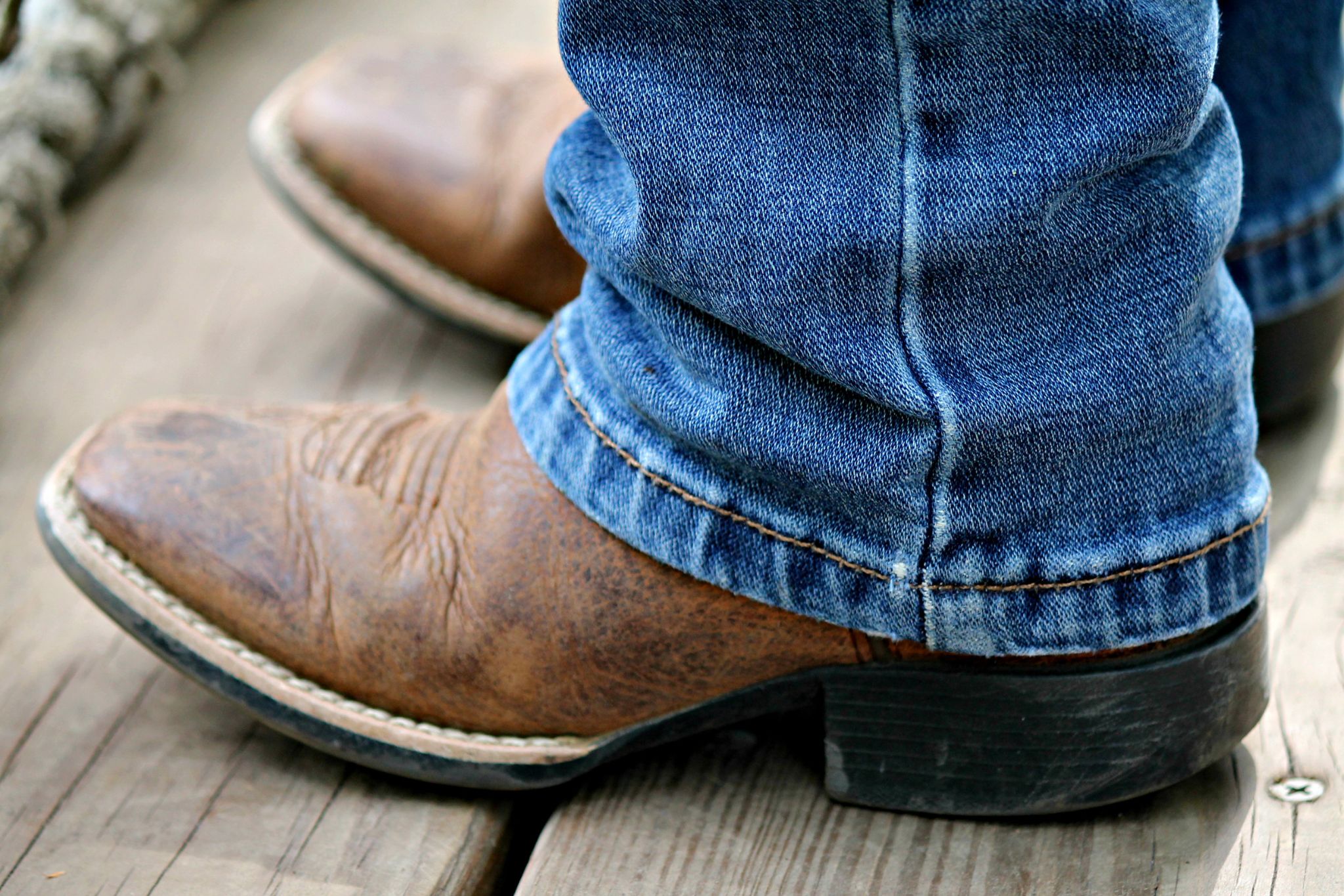 Cowboy Boots For Men Square Toe