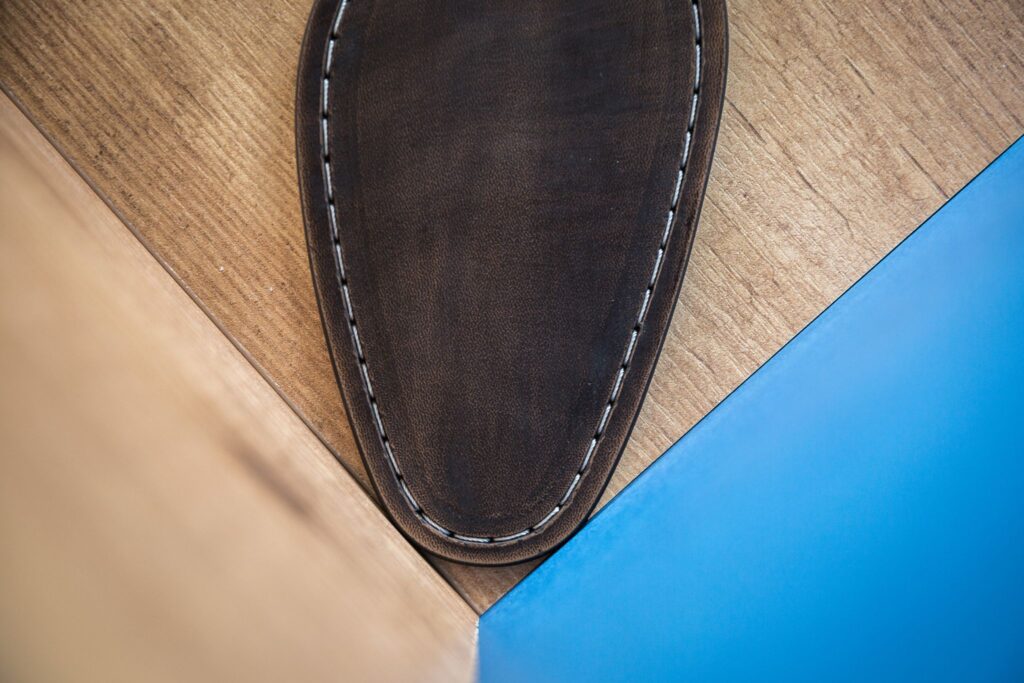 Leather boot sole