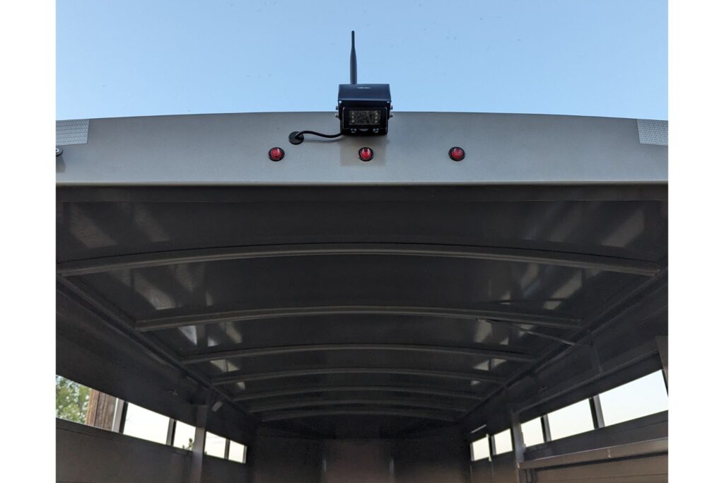 camera installed on stock trailer