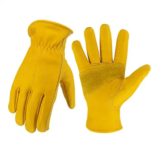 Leather Work Gloves - Small