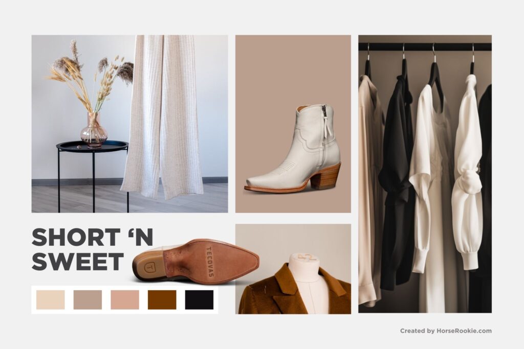 culottes and Tecovas cowboy boots