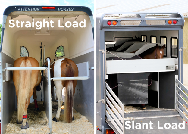 slant load vs straight load horse trailer