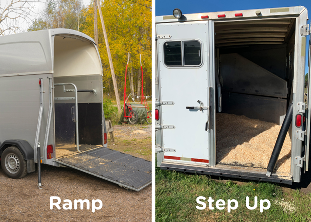 horse trailer loading options step up vs. ramp