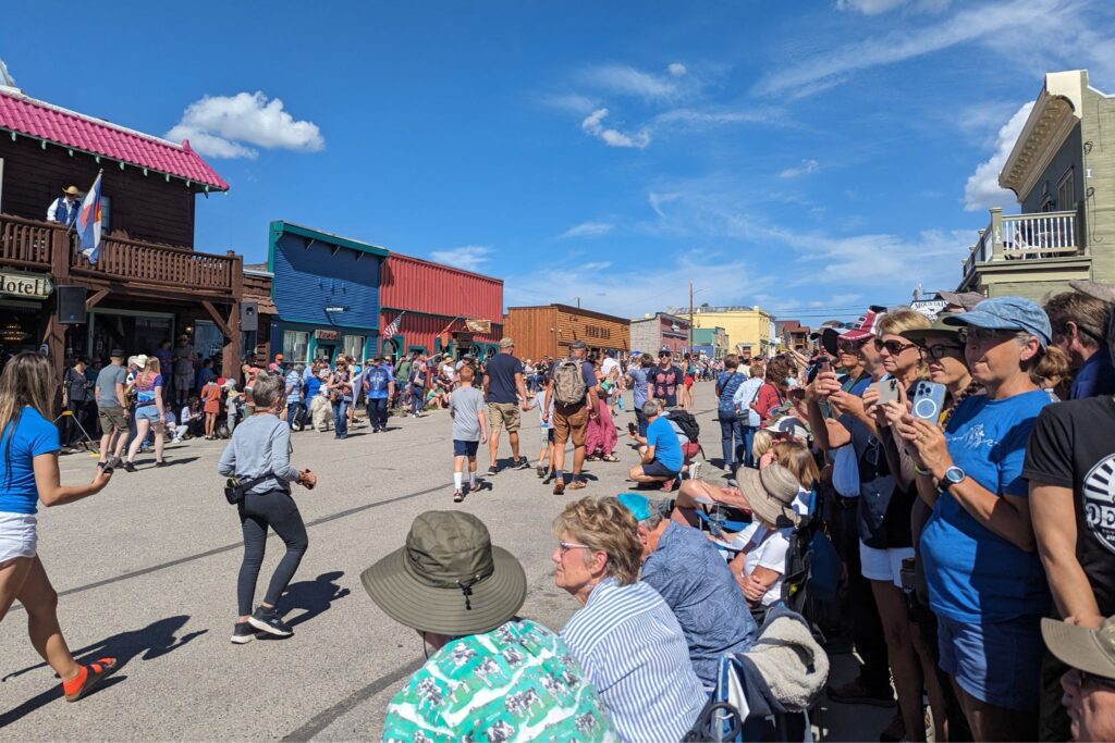 spectators in Fairplay, CO