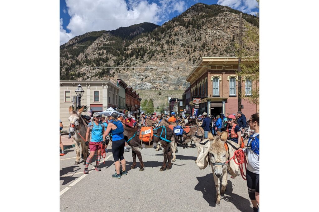 Pre-race start in Georgetown, Colorado