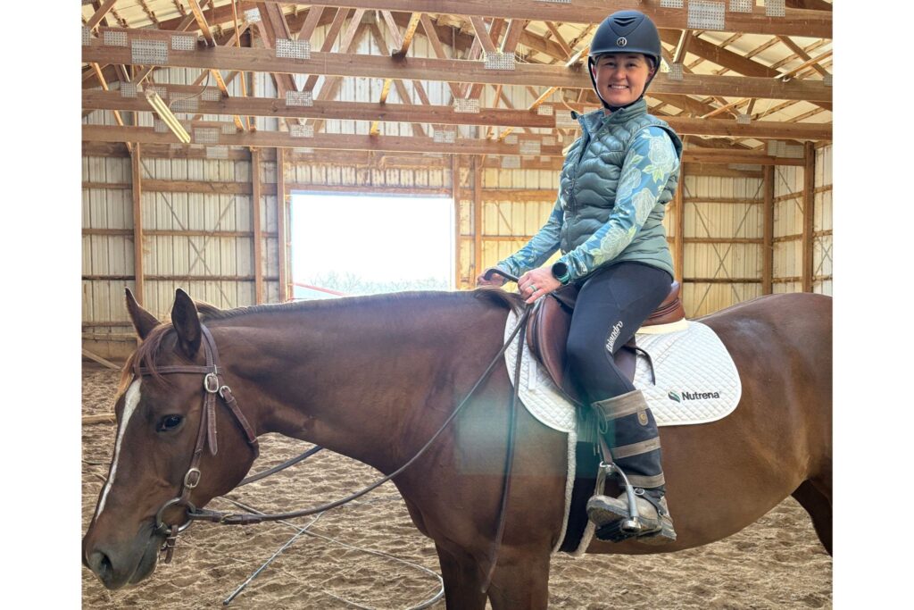 rider wearing thiandro equestrian apparel